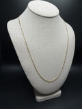24 inch 2mm Figaro chain in 14K yellow gold, 4.8g, view 4 - Ott Family Jewelry