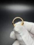 Size 10 Gold over Silver 2ctw VS/VVS 3 Row Lab Diamond Ring 6.2g