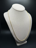 26" 14K Yellow Gold Rope Chain 3mm 20.0g