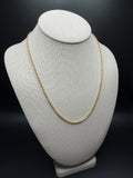 20" 14K Yellow Gold Fancy Cable 3mm 5.4g