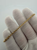7.5" 14K Yellow Gold Rope 3mm 5.95g