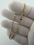 7.5" 14k Yellow Gold Herme$ Link 2mm 3.63g