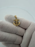 1.25" 14K Yellow Gold Mariner Cross 4.5mm Bail 1.8g