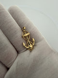 1.5" 14K yellow gold mariner cross pendant, 2.6g – Ott Family Jewelry (4)