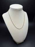 16" 14K Yellow Gold Foxtail Franco Chain 2mm 4.2g