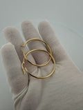 40mm x 2mm 14K yellow gold hoop earrings, 2.8g – Ott Family Jewelry (4)