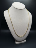 24" 14K Yellow Gold Fancy Anchor 4mm 8.44g