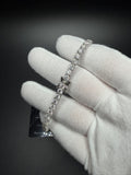 8" 4mm silver moissanite tennis bracelet, 14.09ctw D VVS1, 12.9g – Ott Family Jewelry (4)