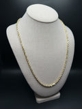 24" 14k Yellow Gold Rope 4mm 31.05g