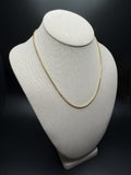 18" 14k Yellow Gold Rounded Box 2.5mm 6.6g