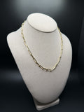 18 inch 5mm paperclip chain in 14K yellow gold, 21.9g, view 4 - Ott Family Jewelry