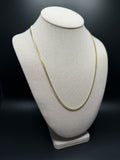 22" 3mm solid 14K yellow gold Cuban link chain, 14.7g – Ott Family Jewelry (4)