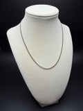 16" 14K White Gold Franco Chain 1.5mm 4.9g