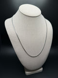 22" 14k White Gold Cuban 2.5mm 11.6g