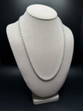 22" Silver 14ctw VS/VVS Lab Diamond Tennis Chain 3mm 25.3g