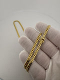 24" 14k Yellow Gold Cuban 4mm 30.0g