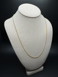 22" 10k Yellow Gold Franco 1mm 4.82g
