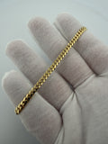 8" 4mm solid 14K yellow gold Cuban link bracelet, 10.25g – Ott Family Jewelry (4)