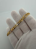 7.75" 14K Yellow Gold Figaro 6.5mm 9.4g