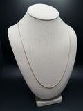 24" 10k Yellow Gold Franco 1mm 4.3g