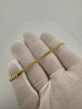 7.5" 10k Yellow Gold Cuban 3mm 5.1g
