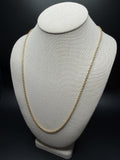 24" 14k Yellow Gold Cable 3mm 6.41g