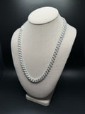 22" 10mm silver moissanite Cuban chain, 18.9ctw D VVS1, 93.5g – Ott Family Jewelry (4)