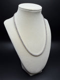 18" Silver 11ctw VS/VVS Lab Diamond Tennis Chain 3mm 21.1g