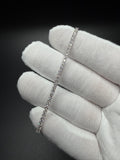 7" 14k White Gold 3ctw+ F VS1 Lab Diamond Tennis Bracelet EGL Certified 5.5g