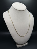 22" 14k Yellow Gold Figaro 3mm 7.22g