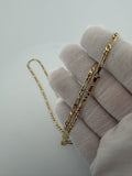 22" 14k Yellow Gold Figaro 3.5mm 7.9g