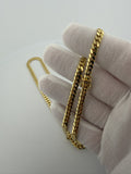 22" 14K Yellow Gold Cuban 5mm 43.9g