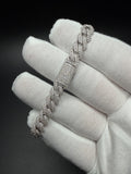 7" 8mm silver moissanite Cuban bracelet, 4.3ctw D VVS1, 20.9g – Ott Family Jewelry (4)