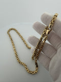 22" 14K Yellow Gold Byzantine 5mm 36.4g
