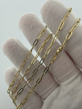 24" 14K Yellow Gold Paperclip 3mm 2.8g