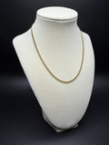 16" 14k Yellow Gold Cuban 2.5mm 8.92g