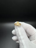 Size 7 14k Yellow Gold Holding Hands Heart Ring 3.4g