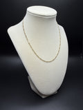 16" 14K Yellow Gold Figaro 2mm 3.0g