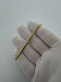 7.25" 14k Yellow Gold Cuban 4mm 9.82g