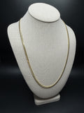 24" 14K Yellow Gold Cuban Chain 4mm 30.25g