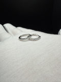 15mm Silver .25ctw VS/VVS Lab Diamond Huggies 1.8g