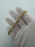 8.5" 14K Yellow Gold Rope 5mm 4.14g