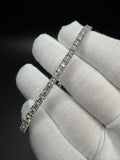 7" Silver 8ctw VS/VVS Lab Diamond Tennis Bracelet 4mm 11.8g