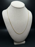 22" 14k Yellow Gold Cuban 1.75mm 5.4g
