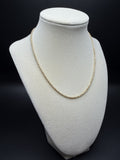 16" 14k Yellow Gold Rope 2.5mm 7.6g