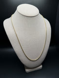 24" 14k Yellow Gold Franco 2.2mm 18.22g