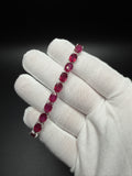 7.25" 6mm natural ruby tennis bracelet, 30ctw, 925 silver, 16.2g – Ott Family Jewelry (4)