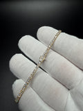 7" 14k Yellow Gold 3ctw+ F VS1 Lab Diamond Tennis Bracelet EGL Certified 5.4g