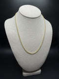 20 inch 3mm cable chain in 14K yellow gold, 5.3g, view 4 - Ott Family Jewelry