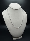20 inch 2.2mm rope chain in 14K white gold, 7.64g, view 4 - Ott Family Jewelry